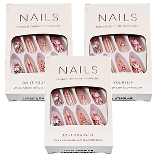 Paula's Nail 寶拉美甲 星月蝴蝶寶石美甲貼片, AP69211, 3盒