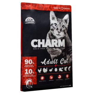 CHARM 野性魅力 成貓配方 乾飼料, 雞肉 + 鮭魚, 5400g, 1袋