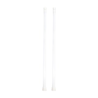 Hoom禾慕生活 伸縮桿 兩入組 材質:鐵、ABS, 白色