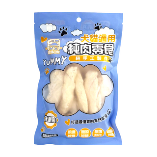 咕沛日常 寵物純肉零食 雞胸肉塊凍乾, 1個, 雞里肌, 100g