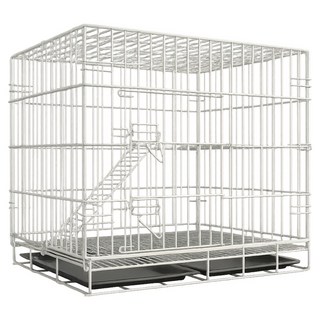 貓籠子家用貓別墅帶廁所, 白色, 1個