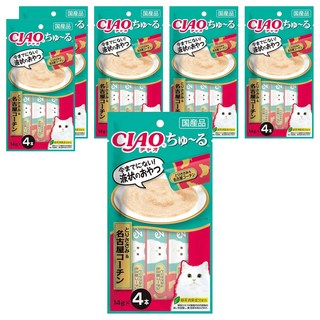 INABA CIAO 啾嚕 肉泥, 雞肉 + 名古屋土雞, 56g, 6袋