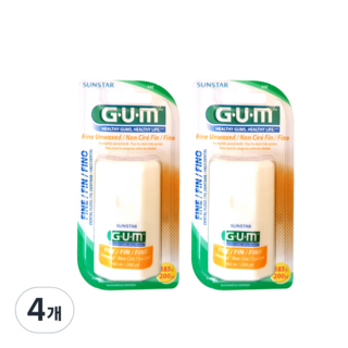 SUNSTAR 三詩達 G.U.M 細緻無蠟牙線 540, 4個, 1入