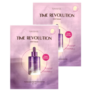 MISSHA Time Revolution 夜間修護安瓶面膜, 30g, 2張