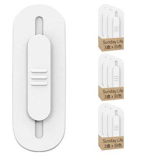 Sunday Life 雙向便攜自動回彈牙線盒 循環補充 Set, 9盒, 白色