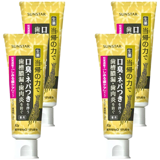 SUNSTAR 三詩達 含鹽牙膏 敏感護理, 82g, 4條