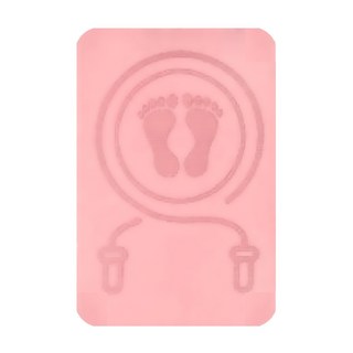 昇瑋方形跳繩墊 60 x 40 x 8mm 粉色 居家靜音加厚運動墊, 1個
