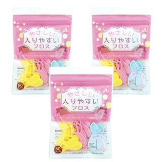 Lifellenge 馬卡龍兒童牙線 兒童護齦 獨立包裝, 60支, 3包