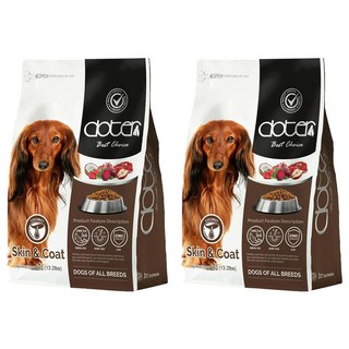 doter 寵愛物語 深色犬 皮毛保健 犬飼料, 澳洲牛肉絨, 6kg, 2袋