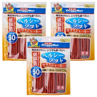 DoggyMan 多格漫 犬用 低脂軟雞肉條, 雞肉, 420g, 3包