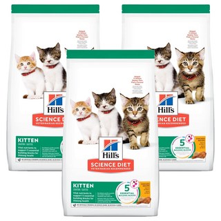 Hill's 希爾思 SCIENCE DIET 幼貓乾飼料, 雞肉, 1.58kg, 3袋