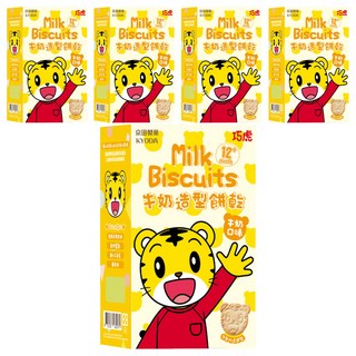 KYODA 京田製菓 韓國 巧虎牛奶造型餅乾, 牛奶口味, 90g, 5盒