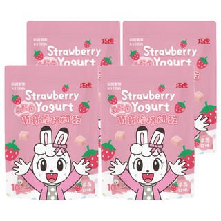 KYODA 京田製菓 巧虎寶寶乳酸菌優格餅乾, 草莓, 20g, 4包