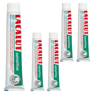 LACALUT 樂固特 抗敏牙膏 舒緩敏感牙齒, 75ml, 5條
