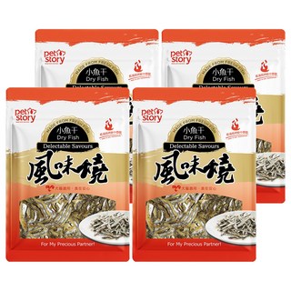 寵物物語pet story風味燒-犬貓用小魚干, 小魚干, 80g, 4入