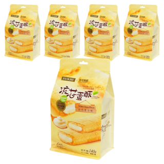 巧戀 流芯蛋酥-白巧克力, 140g, 5袋