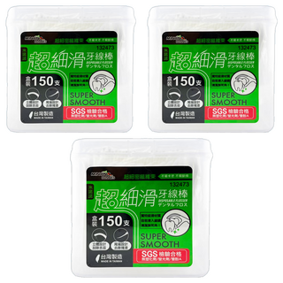 minono 米諾諾 超細滑牙線棒盒裝, 7.8cm, 150支, 3盒