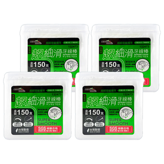 minono 米諾諾 超細滑牙線棒盒裝, 7.8cm, 150支, 4盒