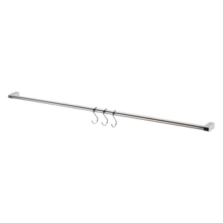 TaKaYa Happiness Living 高屋幸福生活館 90cm鎖牆式不鏽鋼吊桿 920 x 145 x 30mm 0.83kg, 銀色, 1個