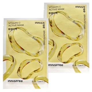 INNISFREE 台灣公司貨 維他命C高效活性面膜, 1片, 2包