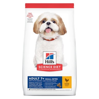 Hill's 希爾思 SCIENCE DIET 小顆粒 成犬乾飼料 7歲以上, 雞肉 + 大麥 + 糙米, 2kg, 1袋