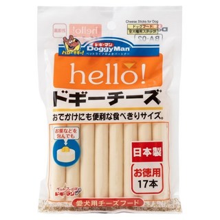 DoggyMan 多格漫 Hello起司條 經濟包 17條, 減鹽起司, 214g, 1袋