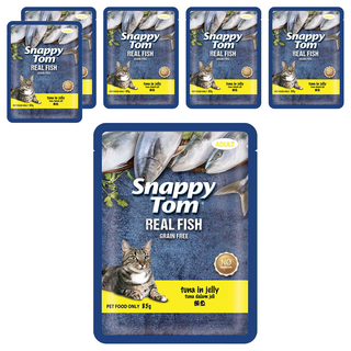 Snappy Tom 幸福貓 無穀貓餐包, 鮪魚, 85g, 6包