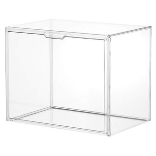 mohe 木暉居家 全透明磁吸式附隔板收納展示箱 特大款 4.5kg 4個, 1組, 全透明