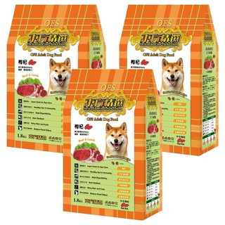 Oriental Fine Selection 東方精選 成犬狗食, 牛羊枸杞, 1.8kg, 3袋