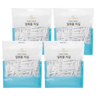 VITAHALO 牙線棒, 8cm, 400支, 4包