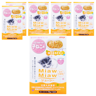 MIAWMIAW AiXiA 妙喵主食軟包 幼貓, 雞肉 + 鰹魚, 70g, 72包