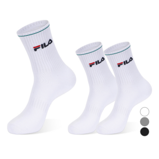 FILA 斐樂 單線中筒襪3雙組