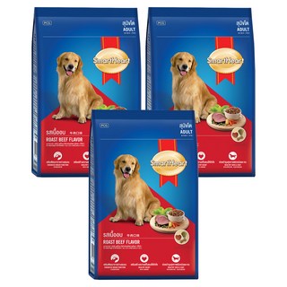 SmartHeart 慧心 成犬配方乾糧, 牛肉口味, 3kg, 3袋