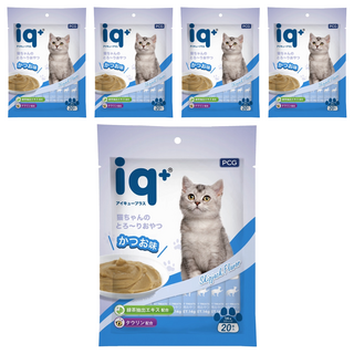 iq 貓咪樂泥棒 肉泥, 鰹魚口味, 280g, 5袋