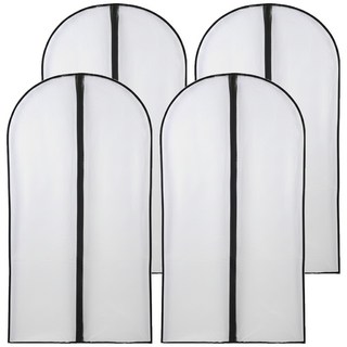 全罩衣物防塵套 EVA材質半透明設計 輕易收納, 4個裝, 1組