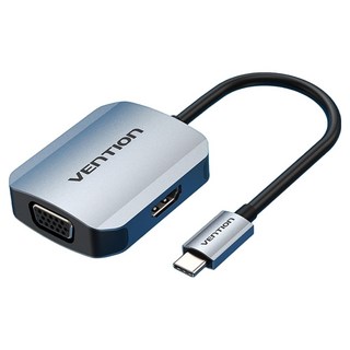 VEnTIOn 威迅 TDI系列 Type-C 轉 HDMI + VgA 轉接器 0.15m 線身外徑4.2mm 90g, TDIHB, 1盒