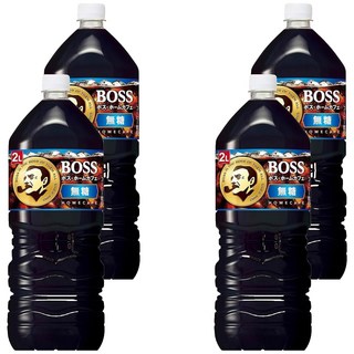 日本 BOSS 無糖咖啡, 2L, 4瓶