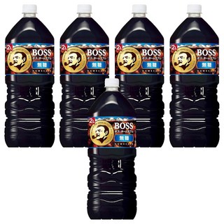 日本 BOSS 無糖咖啡, 2L, 5瓶