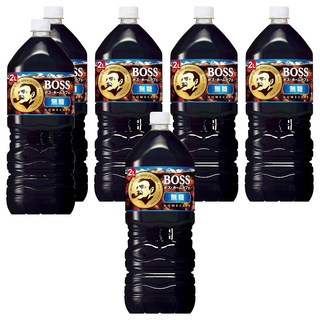 日本 BOSS 無糖咖啡, 2L, 6瓶