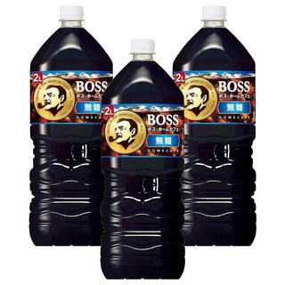 日本 BOSS 無糖咖啡, 2L, 3瓶