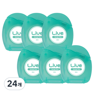 Live orals 海綿牙線, 24個, 1入, 50m