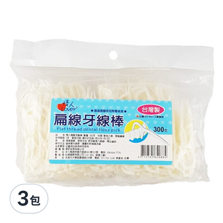 Lover 情人 扁線牙線棒, 300支, 3包