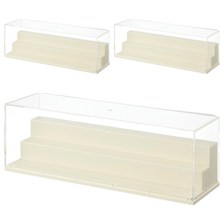 FAmILyLIFE 生活 長形3層階梯透明展示盒, 3個