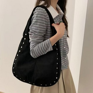 CCREANG 女款麂皮鉚釘裝飾日常肩揹包 7868