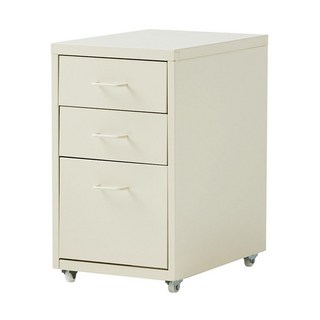 HANSSEM 馬卡龍鋼製三層抽屜櫃 乳白色