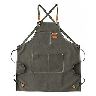 Young Market 帆布圍裙, 灰綠色, 1個