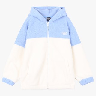 USALL 兒童撞色刷毛拉鍊外套 ULJA22W06