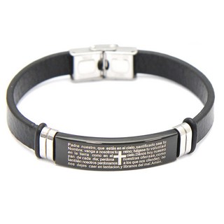 INDIELABEL 主禱文十字架皮革手鍊