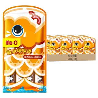 Me-O 咪歐 啾咪棒貓肉泥, 雞肉 + 南瓜, 60g, 24袋
