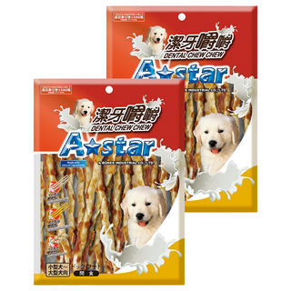 A star 嚼嚼棒長棒 寵物零食, 雞肉鮪魚, 220g, 2包